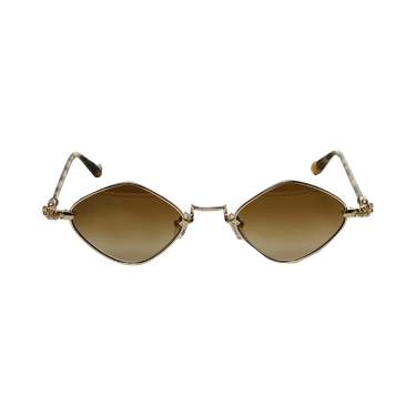 Chrome Hearts Diamond Dog Sunglasses — Gold