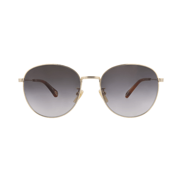 Chloé Round-Frame Metal Sunglasses — Gold