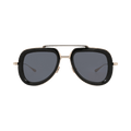 Valentino Aviator-Frame Acetate/Metal Sunglasses — Black