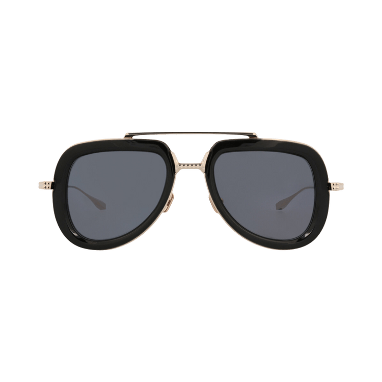 Valentino Aviator-Frame Acetate/Metal Sunglasses — Black