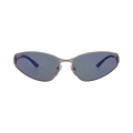 Balenciaga Cat Eye-Frame Metal Sunglasses — Silver