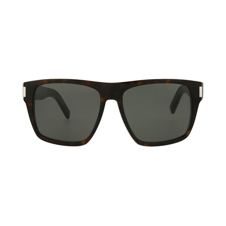 Saint Laurent Square-Frame Acetate Sunglasses — Brown