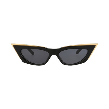 Valentino Cat Eye-Frame Acetate/Titanium Sunglasses — Black