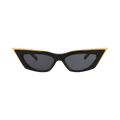 Valentino Cat Eye-Frame Acetate/Titanium Sunglasses — Black