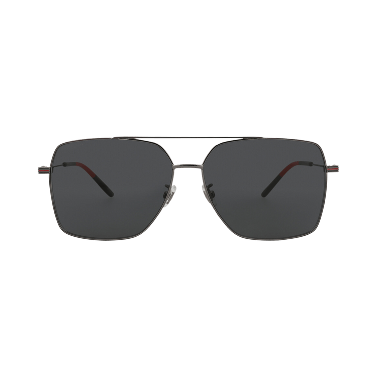 Gucci Aviator-Frame Metal Sunglasses — Silver