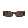 Balenciaga Square-Frame Recycled Acetate Sunglasses — Brown