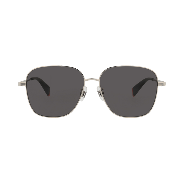 Kenzo Square-Frame Metal Sunglasses — Silver