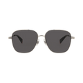 Kenzo Square-Frame Metal Sunglasses — Silver