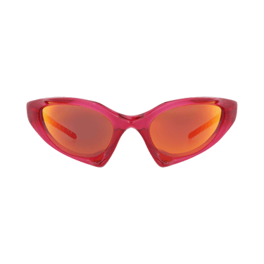 Balenciaga Shield-Frame Bio Injection Sunglasses — Red