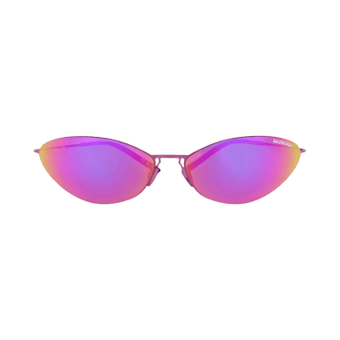 Balenciaga Cat Eye-Frame Titanium Sunglasses — Pink