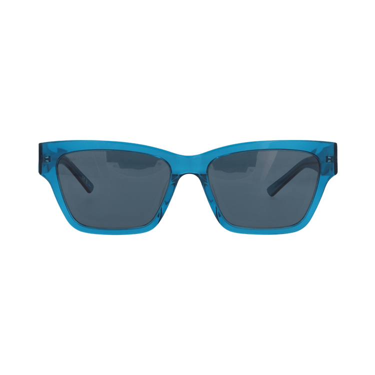 Balenciaga Square-Frame Recycled Acetate Sunglasses — Blue