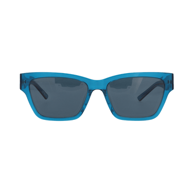 Balenciaga Square-Frame Recycled Acetate Sunglasses — Blue