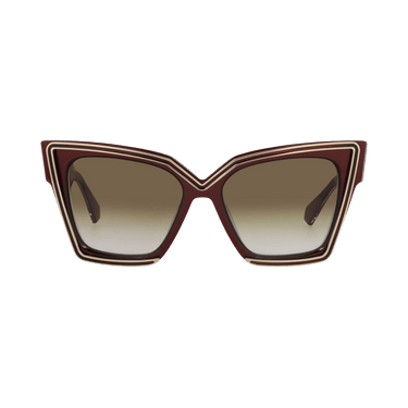 Valentino Cat Eye-Frame Acetate Sunglasses — Brown
