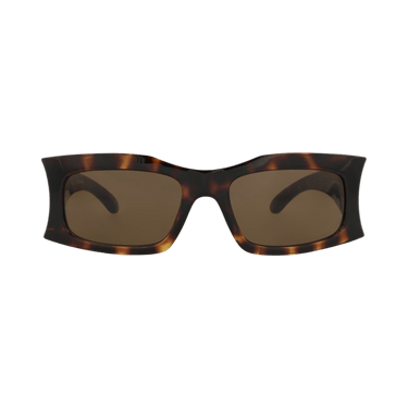 Balenciaga Square-Frame Bio Injection Sunglasses — Brown