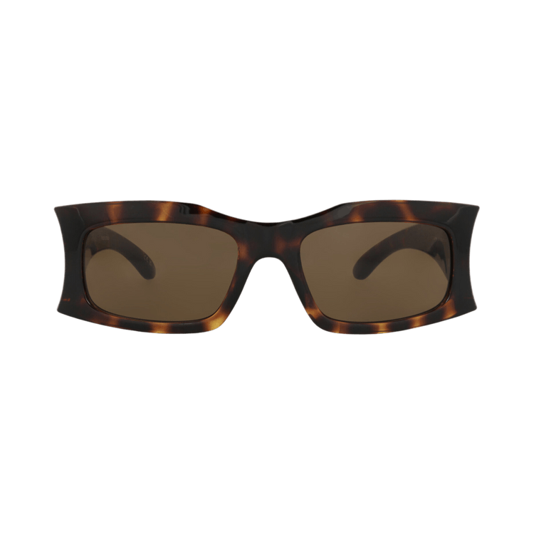 Balenciaga Square-Frame Bio Injection Sunglasses — Brown