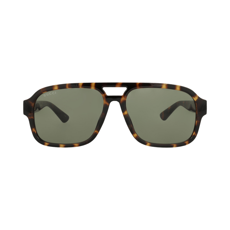 Gucci Aviator-Frame Injection Sunglasses — Brown