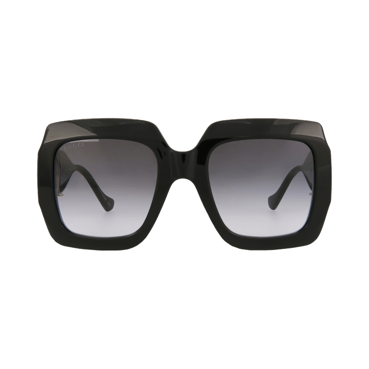 Gucci Square-Frame Injection Sunglasses — Black