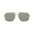 Cartier Aviator-Frame Metal Sunglasses — Gold
