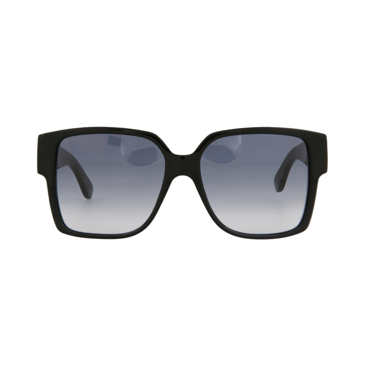 Saint Laurent Rectangle-Frame Acetate Sunglasses — Black