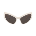 Balenciaga Cat Eye-Frame Bio Injection Sunglasses — White