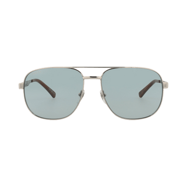 Gucci Aviator-Frame Metal Sunglasses — Silver