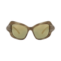 Balenciaga Cat Eye-Frame Bio Injection Sunglasses — Brown