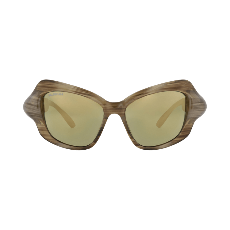 Balenciaga Cat Eye-Frame Bio Injection Sunglasses — Brown