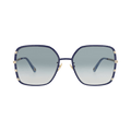 Chloé Square-Frame Metal Sunglasses — Gold