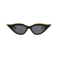 Valentino Cat Eye-Frame Acetate/Titanium Sunglasses — Black