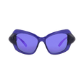 Balenciaga Cat Eye-Frame Bio Injection Sunglasses — Blue