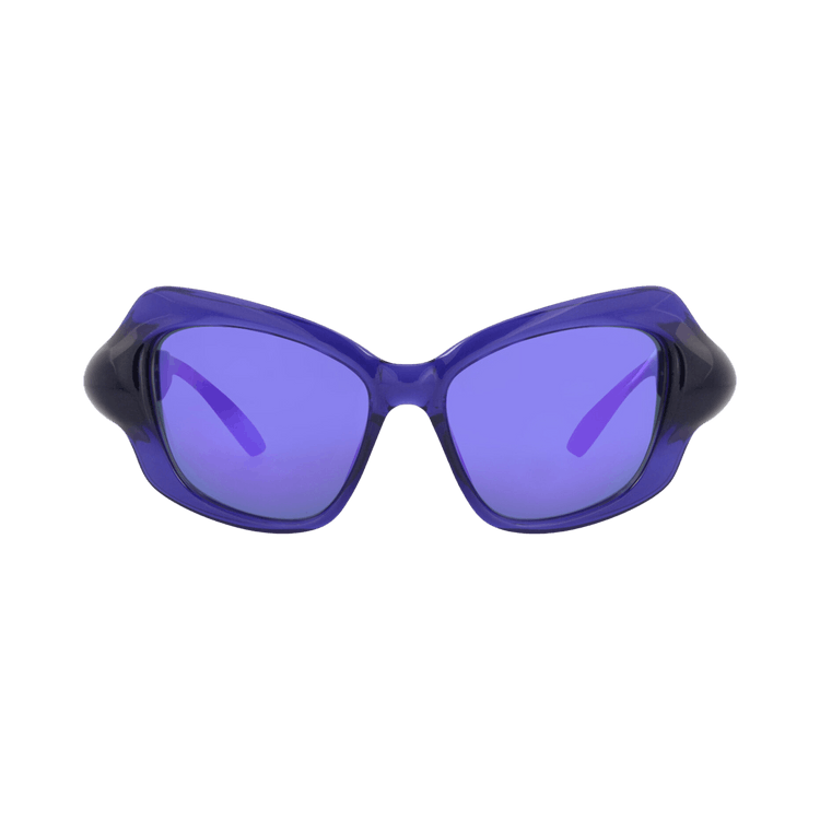 Balenciaga Cat Eye-Frame Bio Injection Sunglasses — Blue