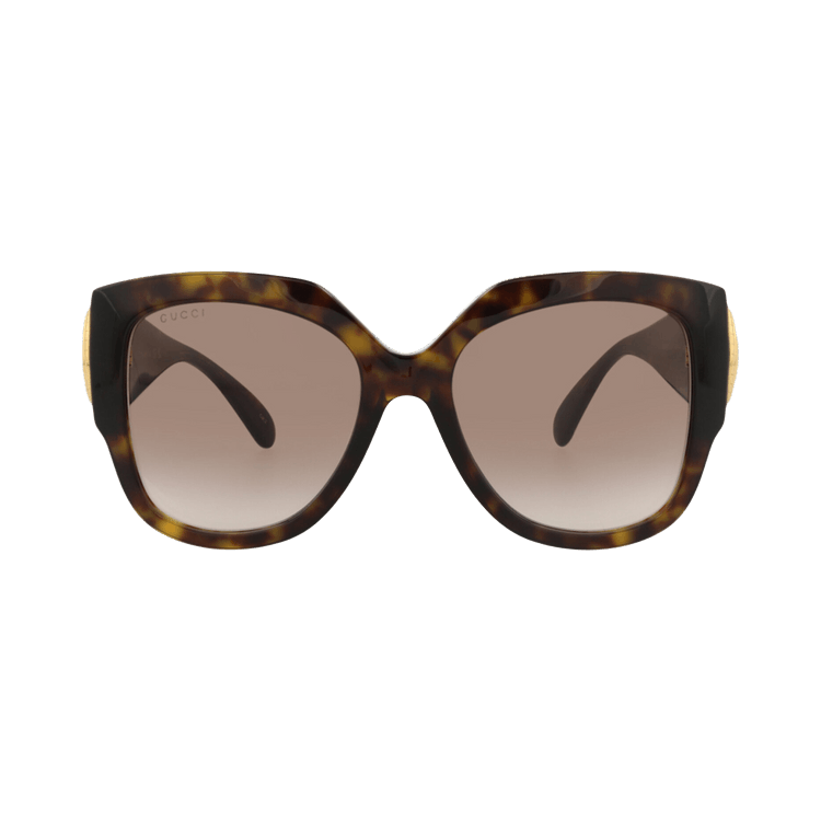 Gucci Square-Frame Recycled Acetate Sunglasses — Brown
