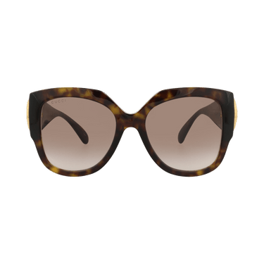 Gucci Square-Frame Recycled Acetate Sunglasses — Brown