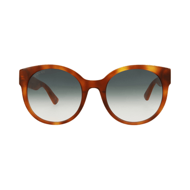 Gucci Round-Frame Acetate Sunglasses — Brown