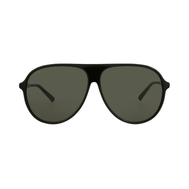Gucci Aviator-Style Acetate Sunglasses — Black