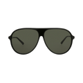Gucci Aviator-Style Acetate Sunglasses — Black