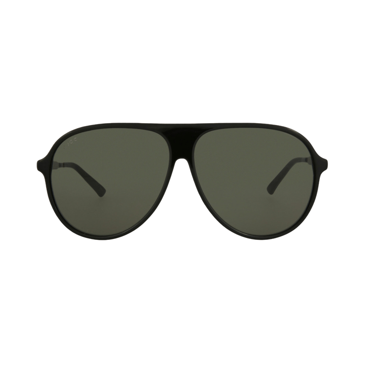 Gucci Aviator-Style Acetate Sunglasses — Black