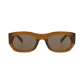Saint Laurent Round-Frame Bio Injection Sunglasses — Brown