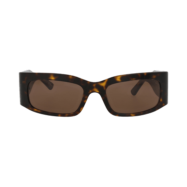 Balenciaga Square-Frame Recycled Acetate Sunglasses — Brown