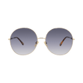 Chloé Round-Frame Metal Sunglasses — Gold