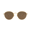 Cartier Round-Frame Titanium Sunglasses — Gold