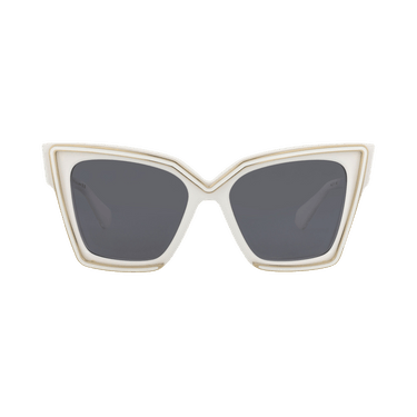 Valentino Cat Eye-Frame Acetate Sunglasses — White