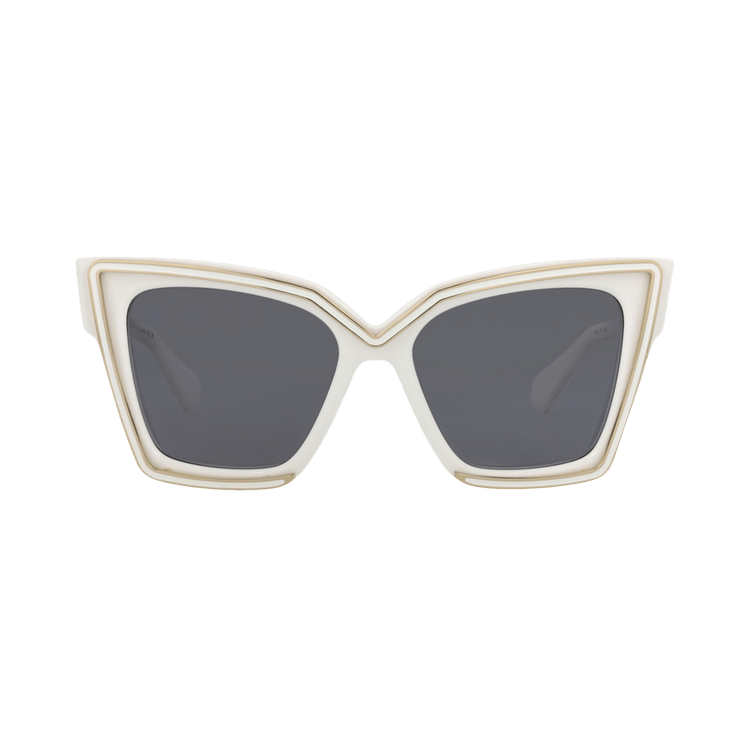 Valentino Cat Eye-Frame Acetate Sunglasses — White
