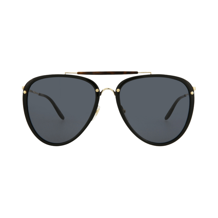 Gucci Aviator Style-Frame Acetate Sunglasses — Black