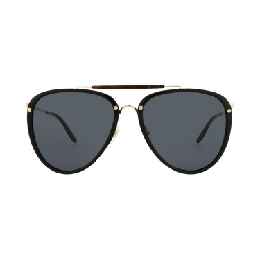 Gucci Aviator Style-Frame Acetate Sunglasses — Black