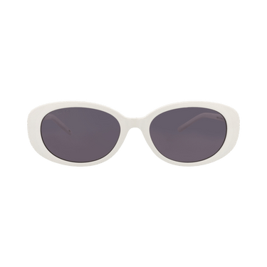 Gucci Round-Frame Injection Sunglasses — White