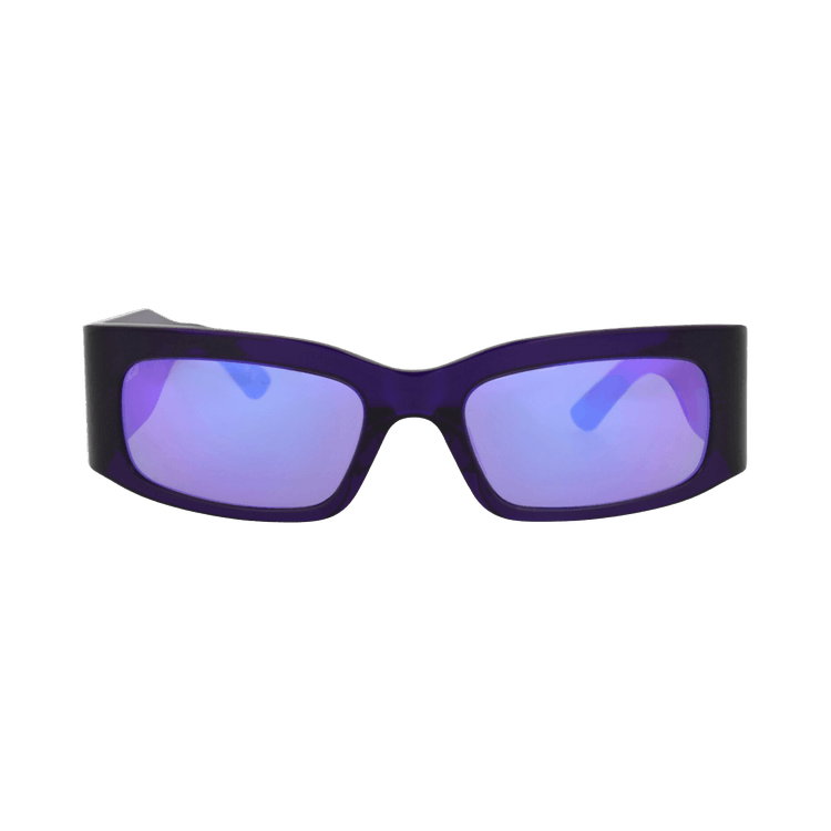 Balenciaga Square-Frame Recycled Acetate Sunglasses — Purple