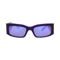 Balenciaga Square-Frame Recycled Acetate Sunglasses — Purple