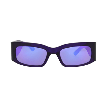 Balenciaga Square-Frame Recycled Acetate Sunglasses — Purple