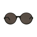 Saint Laurent Round-Frame Acetate Sunglasses — Black